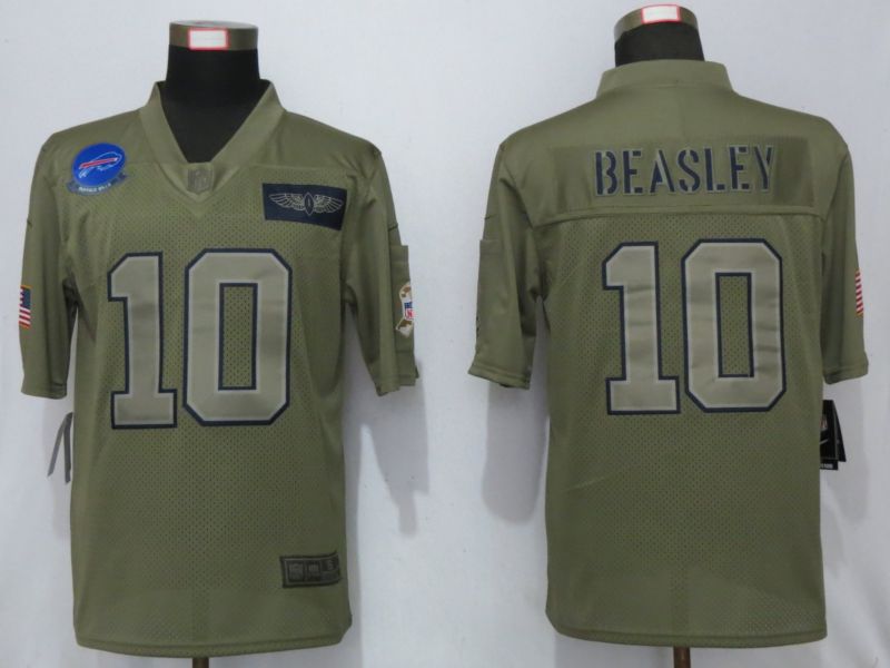 Men Buffalo Bills #10 Beasley Nike Camo 2019 Salute to Service Limited NFL Jerseys->buffalo bills->NFL Jersey